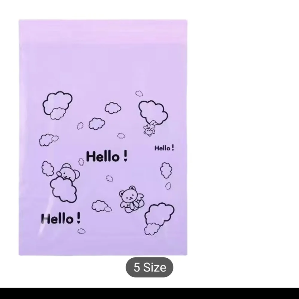 Polymailers 25 qty purple hello